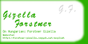 gizella forstner business card